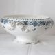 Terre de Fer tureen or salad bowl, Onnaing earthenware, Stella motif, French manufacture