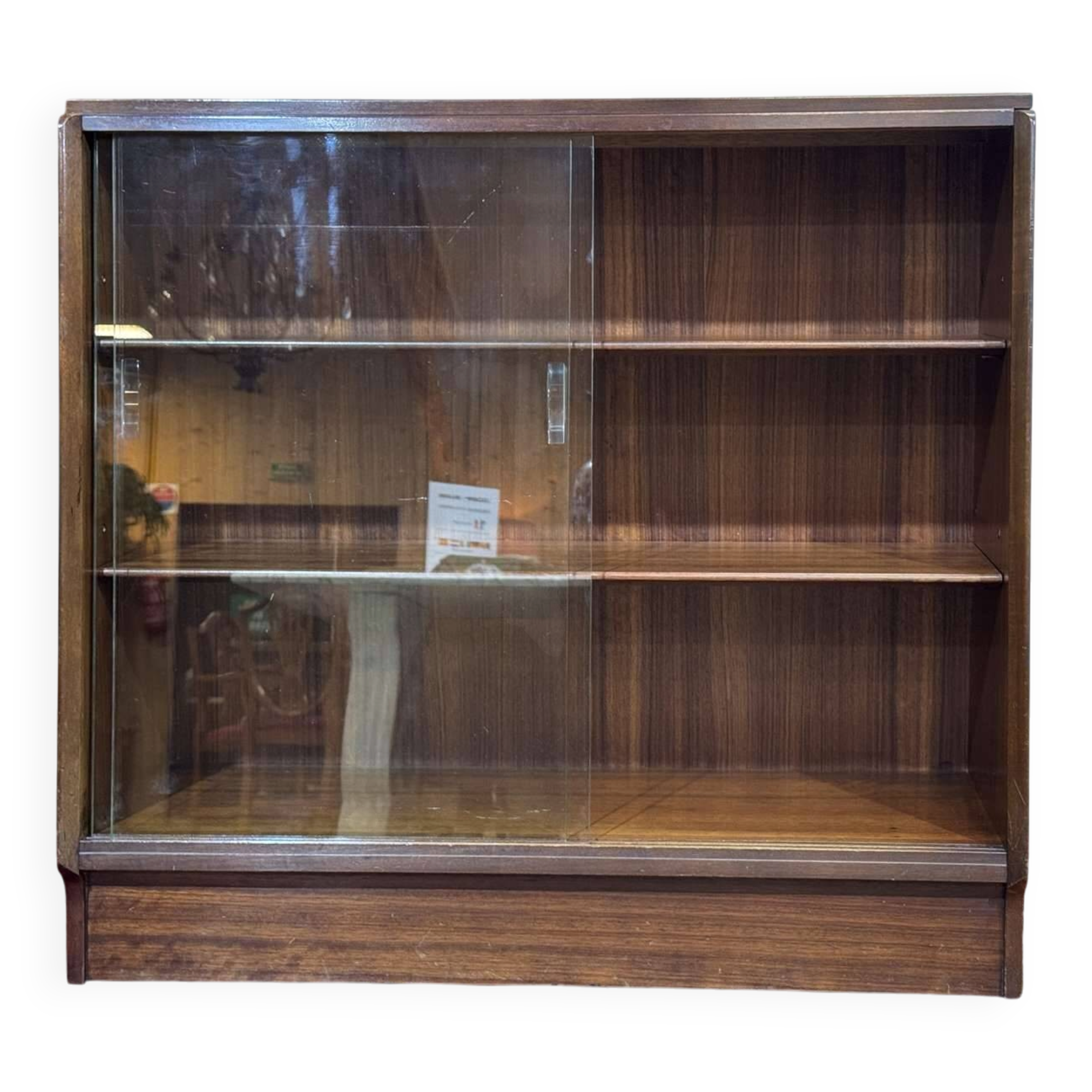 1970s GPlan mahogany display cabinet