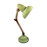Old and authentic super chrome workshop lamp with 2 arms, ≃ 45 cm