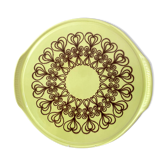 Assiette à gâteau vintage 70's, Herboltzheim Keramik Allemagne