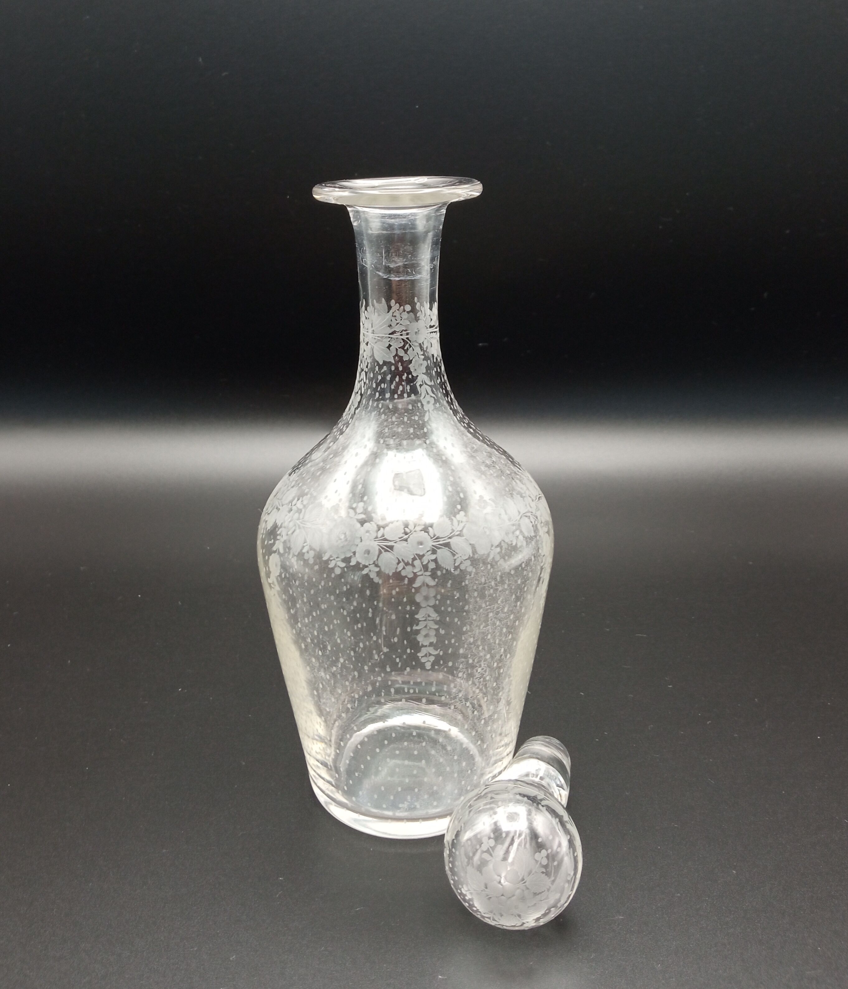 Two liquor decanters