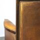 Vintage Art Deco Sheepskin High Back Armchair Set with Wood Finish