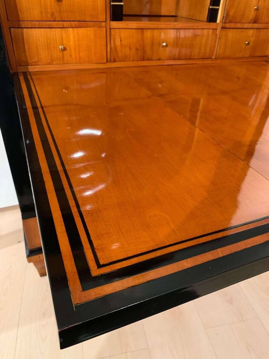 Biedermeier Secretaire in Cherry Veneer, South Germany, 1820s