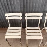 Set of 4 vintage Tolix bistro chairs