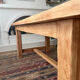 Large farmhouse table in solid ash