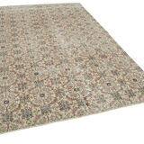 Oriental handmade decorative 1970s beige carpet 192 cm x 292 cm