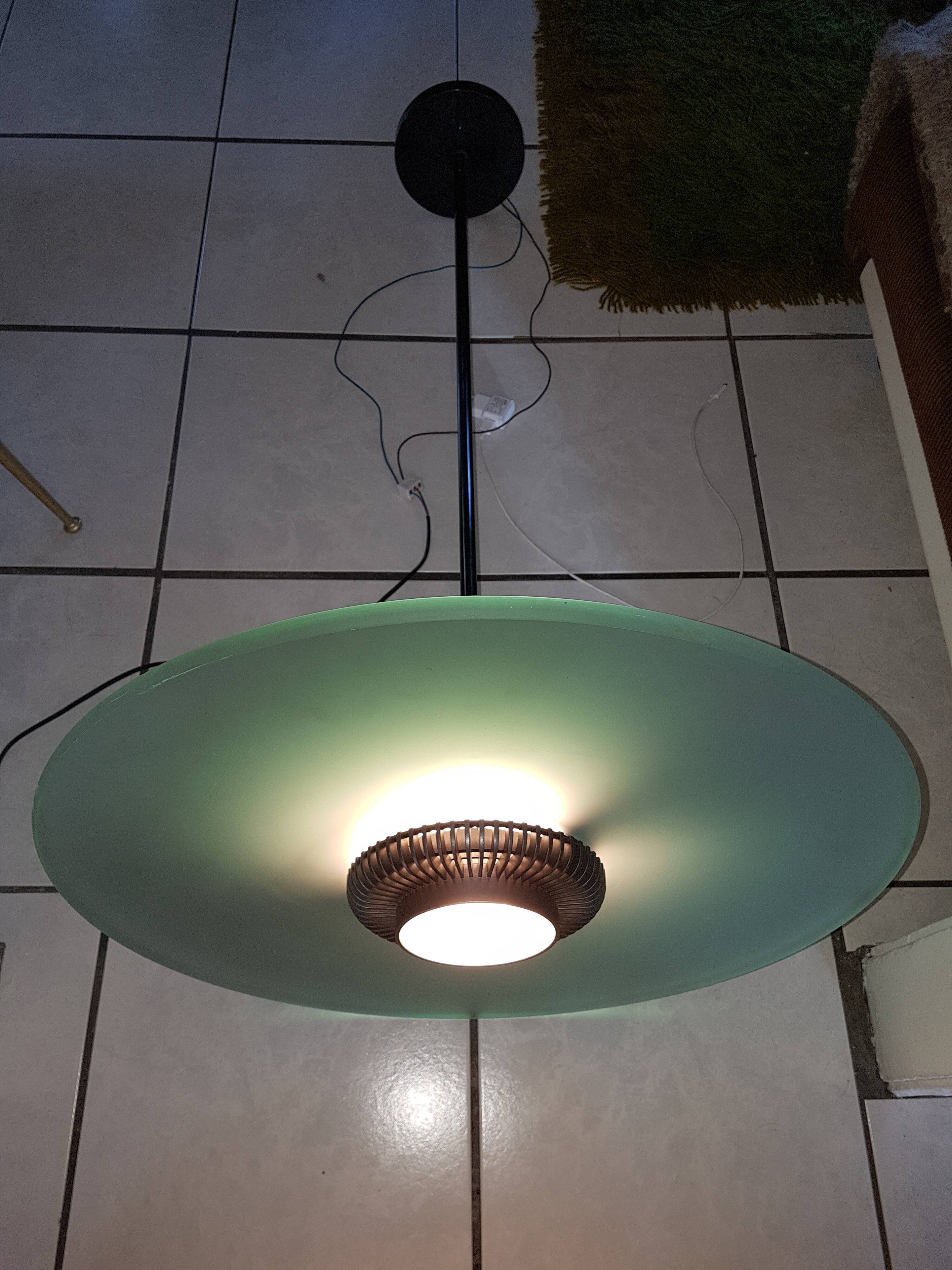 Hanging lamp design Aureola Cili and Nils Italy 1982