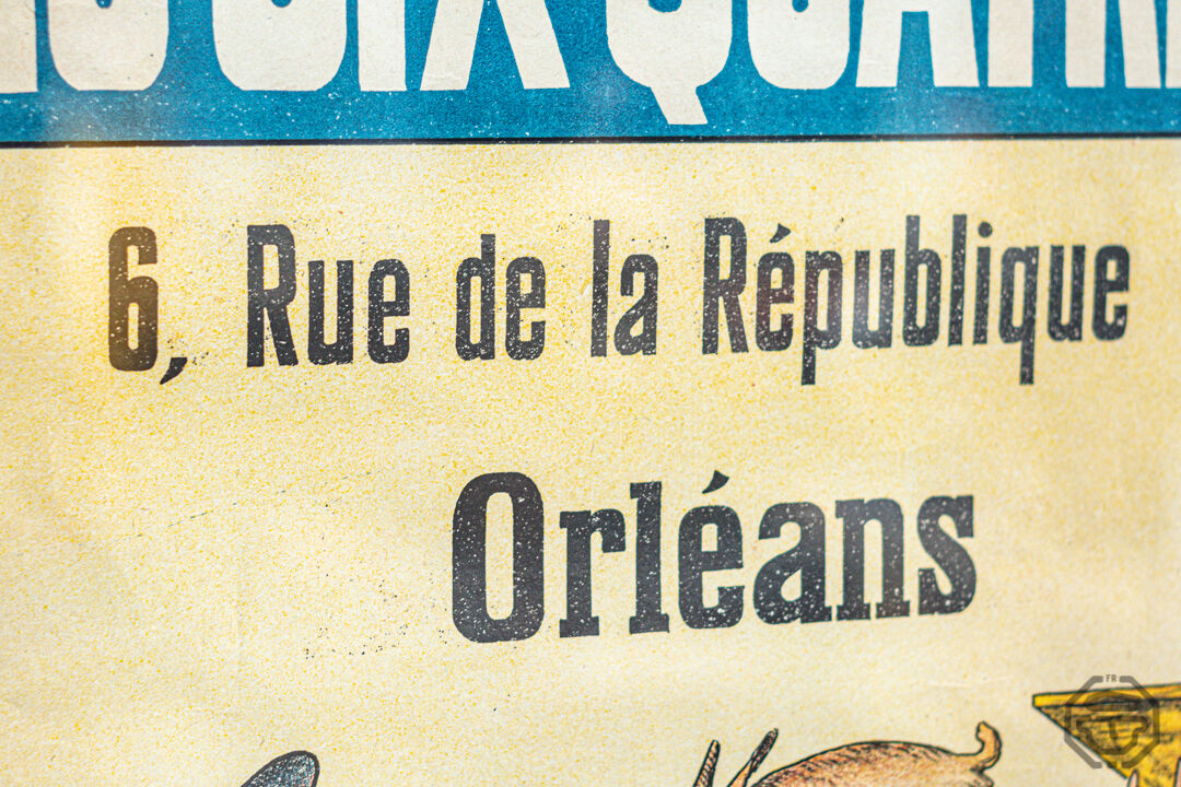 Former Orleans Chapelery Advertising Poster 1900