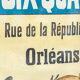 Former Orleans Chapelery Advertising Poster 1900