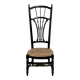 Chaise de nourrice provençale avec assise cannée, vers 1900