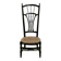 Chaise de nourrice provençale avec assise cannée, vers 1900