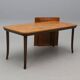 Dining table in burl and beech by Axel Einar Hjorth, NK 1938, Swedish Modern.