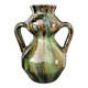 Art Deco Amphora Vase Ceramic Thulin Style (Belgium) Flamed Jasper Decor