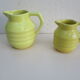 Set de 2 pichets faience onnaing barbotine art deco 1930
