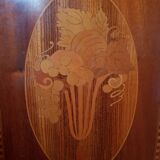 Art Deco showcase sideboard in merisier et zebrano
