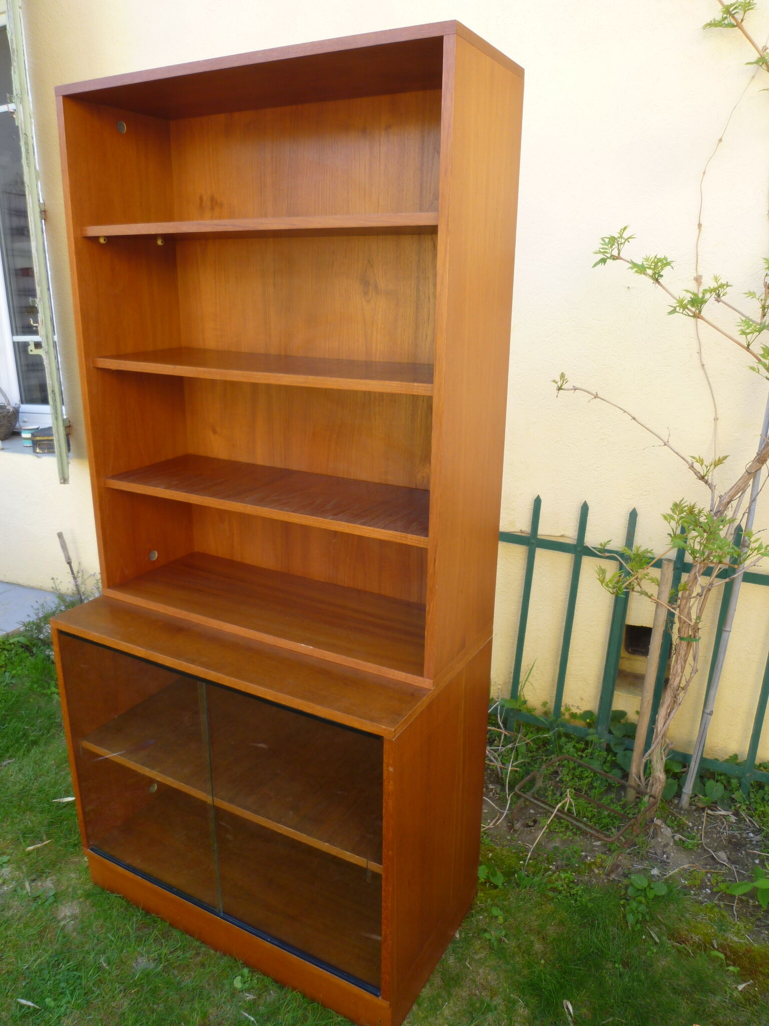 Oscar - shelves and showcase - vintage library