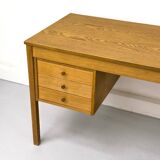 Oak Desk with Three Drawers from Domino Møbler, 1970s