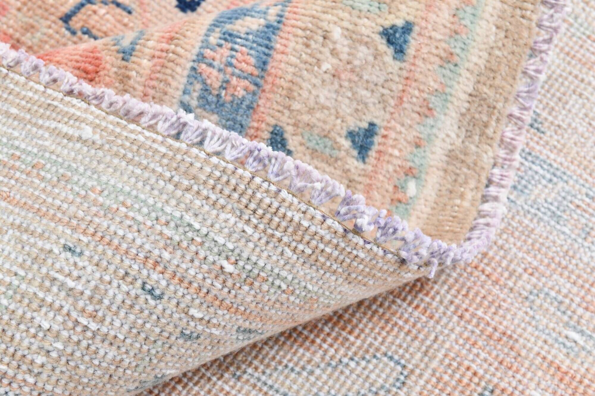 Tapis persan classique antique 57s rose blush bleu 10x13, 293x388 cm