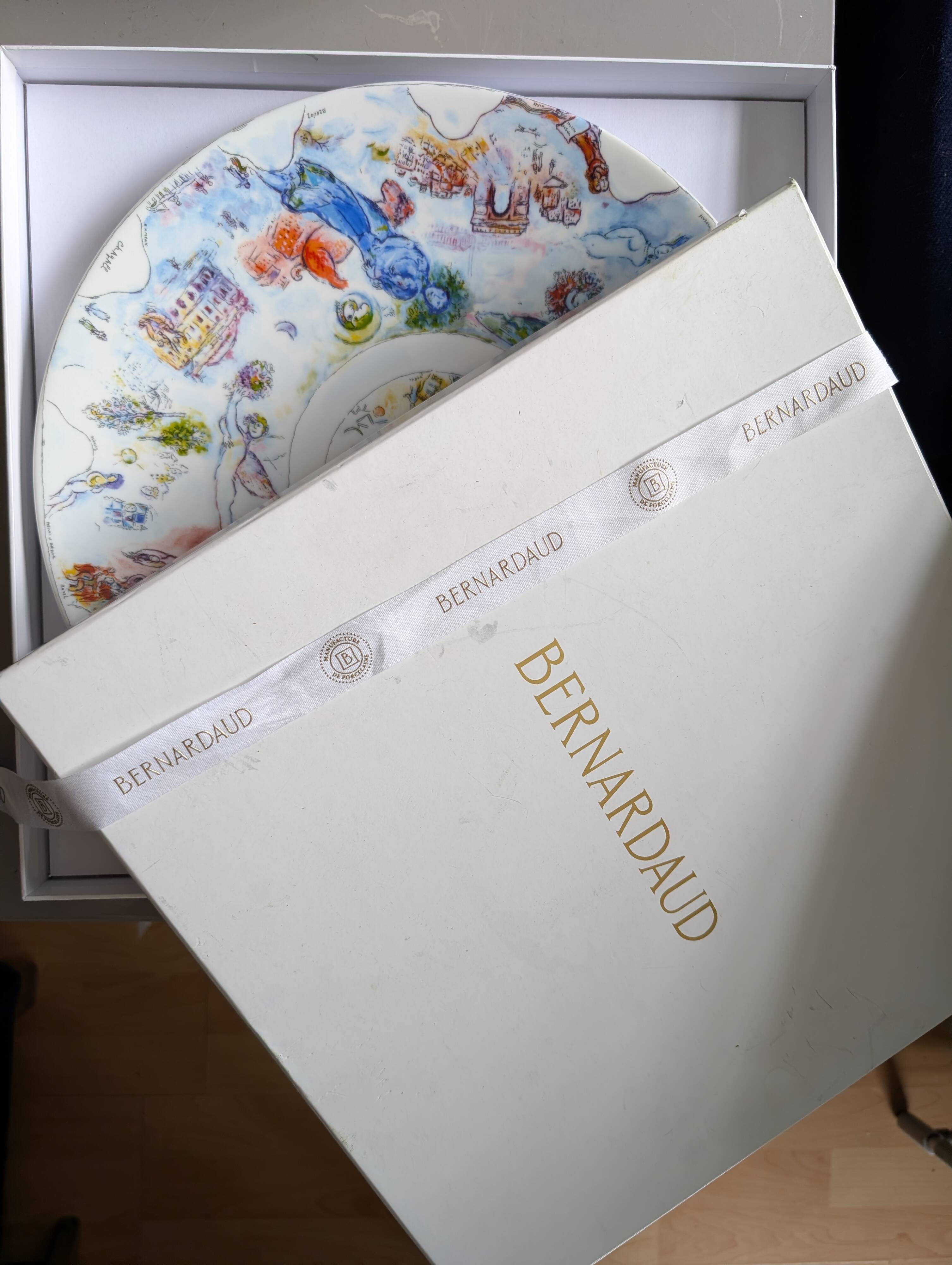 Bernardaud Marc Chagall Opéra Garnier Limoges Porcelain Coupe Plate, 36 cm