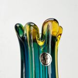 Italian Sommerso vase in Murano glass attributed to Flavio Poli for Seguso, 1970s.