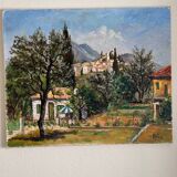 Canvas signed André Raibaud “Provence landscape”