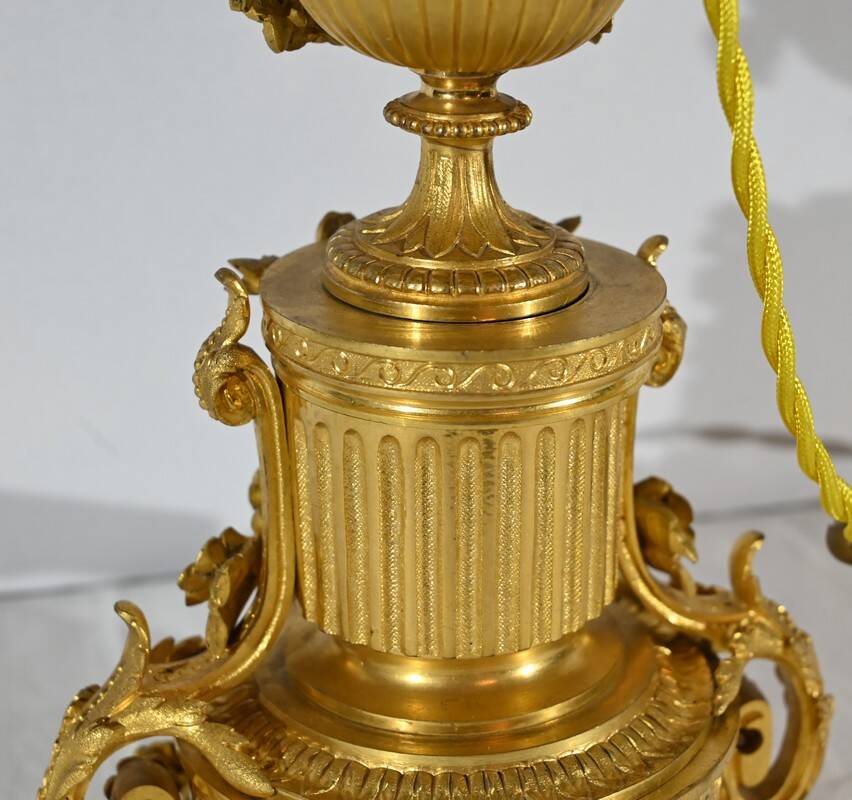 Lampe en Bronze Doré, époque Napoléon III – Milieu XIXe