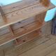 Vintage pine shelves in the style of Maison Regain.
