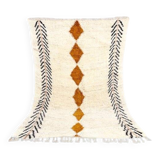 Handmade traditional Beni Ourain Berber rug, size 140 x 260 cm.