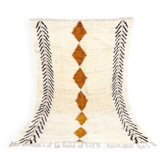 Tapis berbère beni ouraine fait main traditionnelle taille 140 x 260 cm