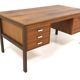 Bureau scandinave en noyer, Arveskogs Möbelfabrik, Lammhult, Suède, 1960