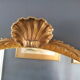 Round mirror gold metal style Louis XV