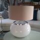 Beautiful and elegant table lamp vintage Murano glass ball - 70 year - art deco style