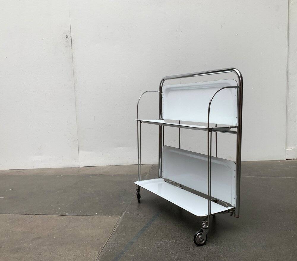 Vintage Folding Service Trolley by Raquer, 1970s