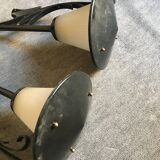 Pair of lanterns appliques 1960 type holophane