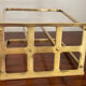 Modernist brass magazine rack circa 1940