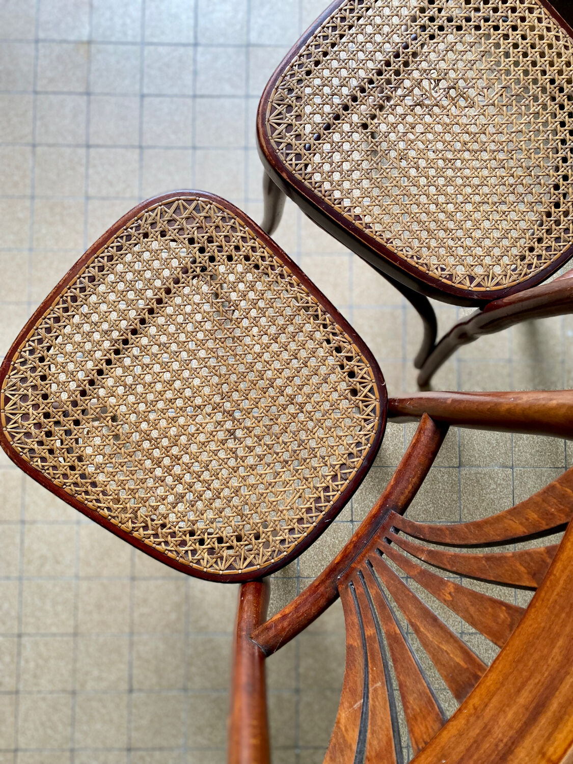 Pair of Thonet 221 chairs