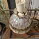 Suspension vintage en nacre et laiton