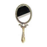 Vanity mirror/face hand or table, oval. baroque/shabby chic style