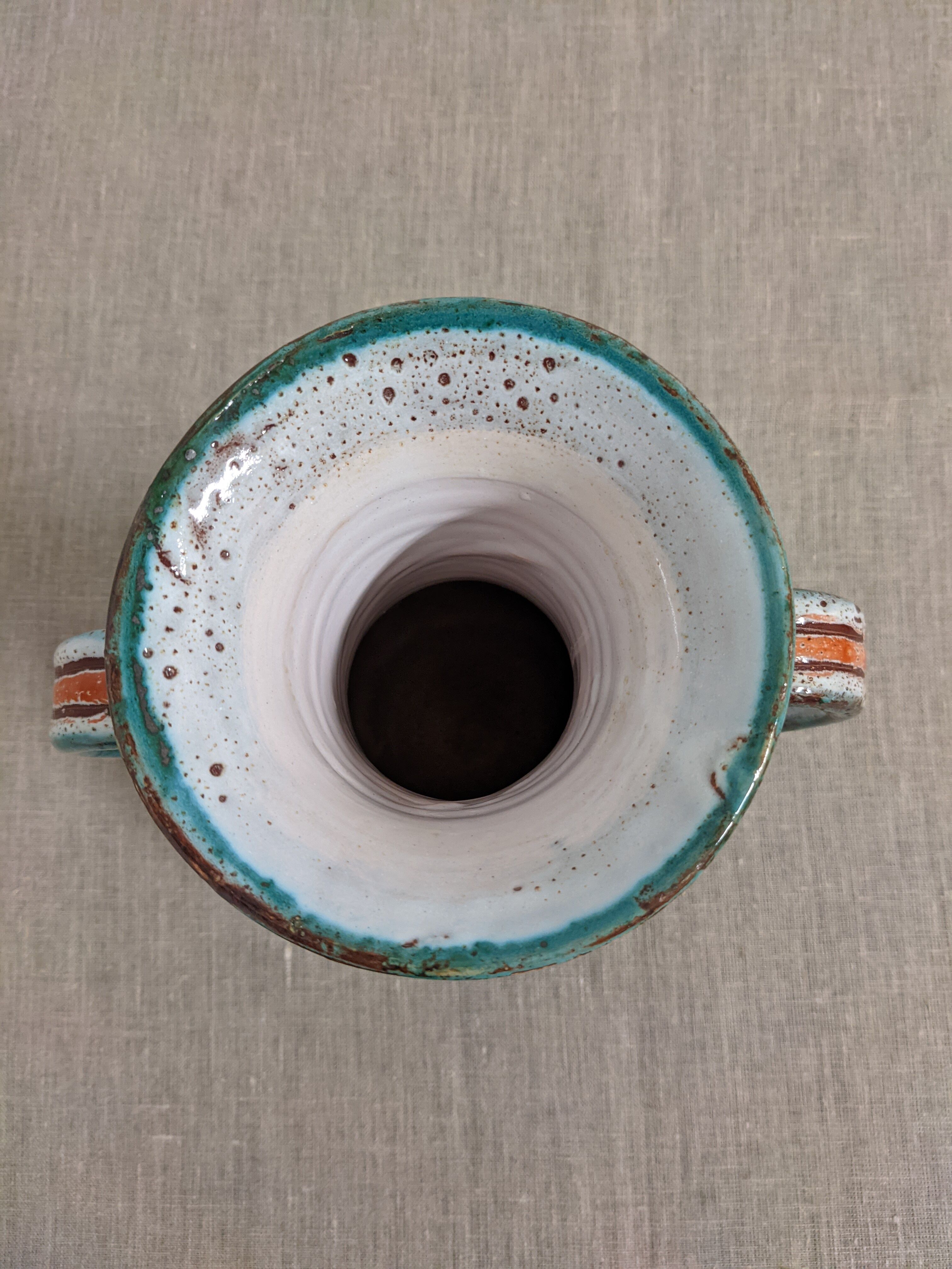 Zoomorphic ceramic vase Vallauris 50s