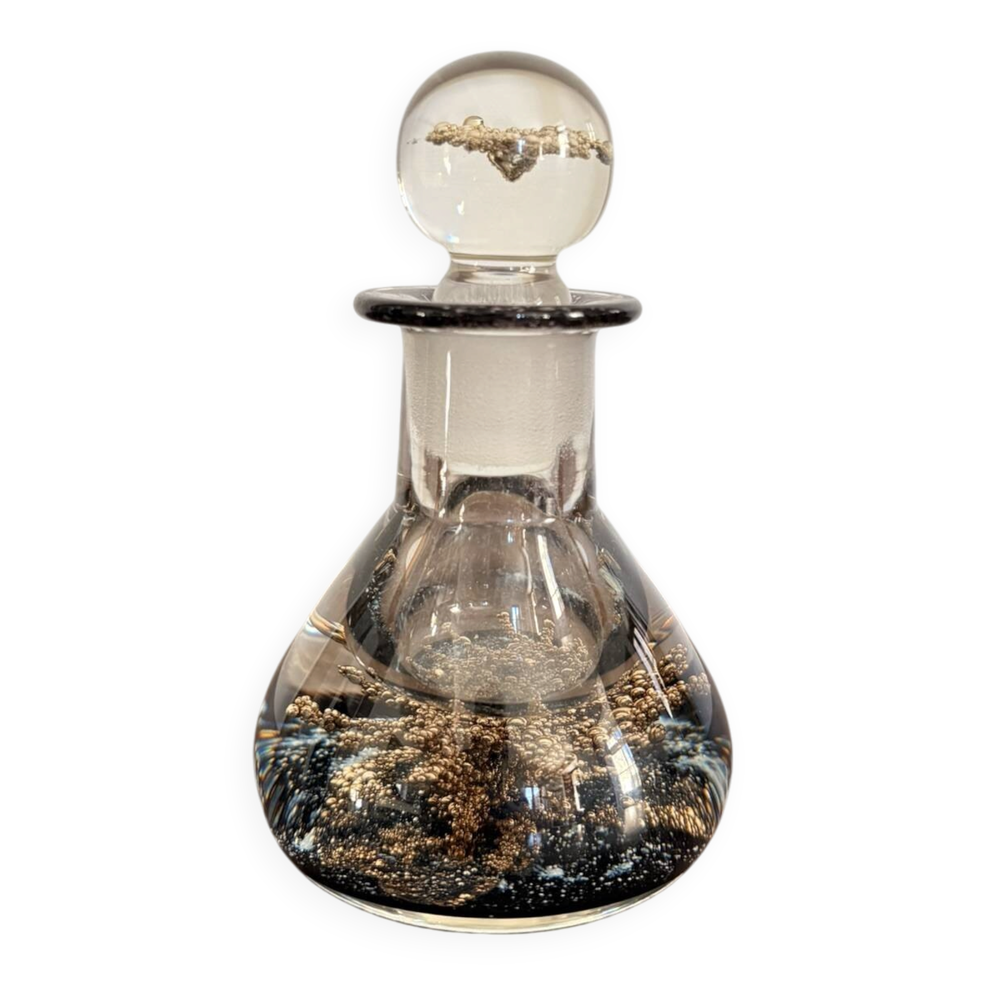 Inkwell Bottle Perfume Paperweight Scotland Selkirk Glass 66/150