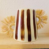Hand-painted ceramic vase vallauris