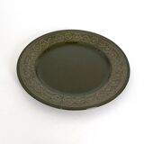 Five-Piece Black Earthenware Serving Set by Antonia Campi, Italy