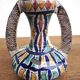 Moroccan handicraft ceramic candle holder, pot and vase set