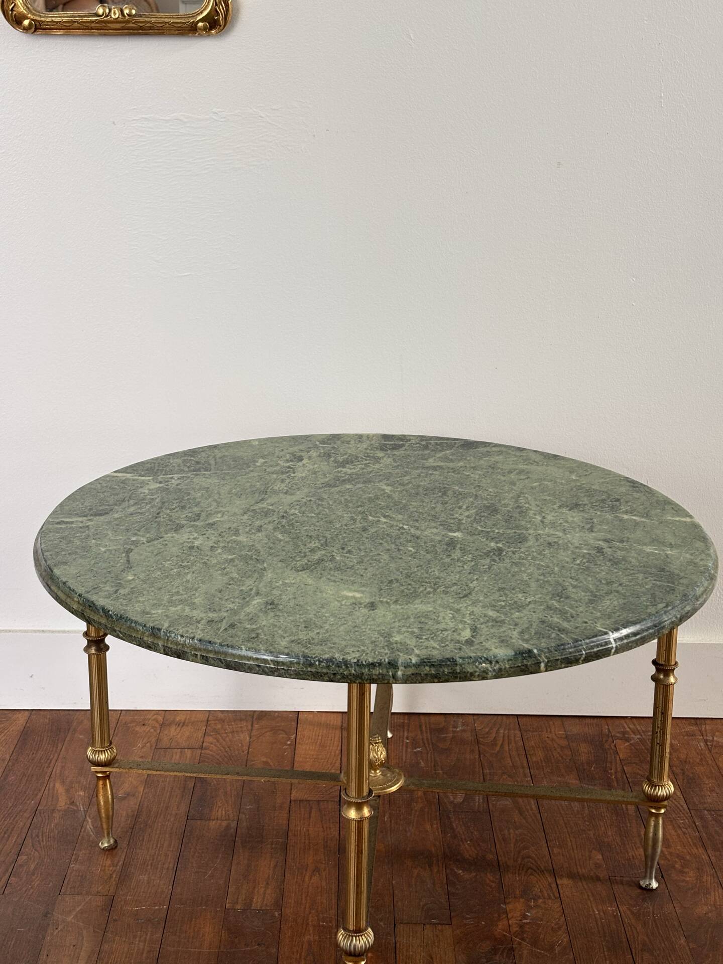 Green marble coffee table