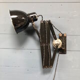 XL black scissor lamp from PeHaWe Leuchten Dresden, German 1940s