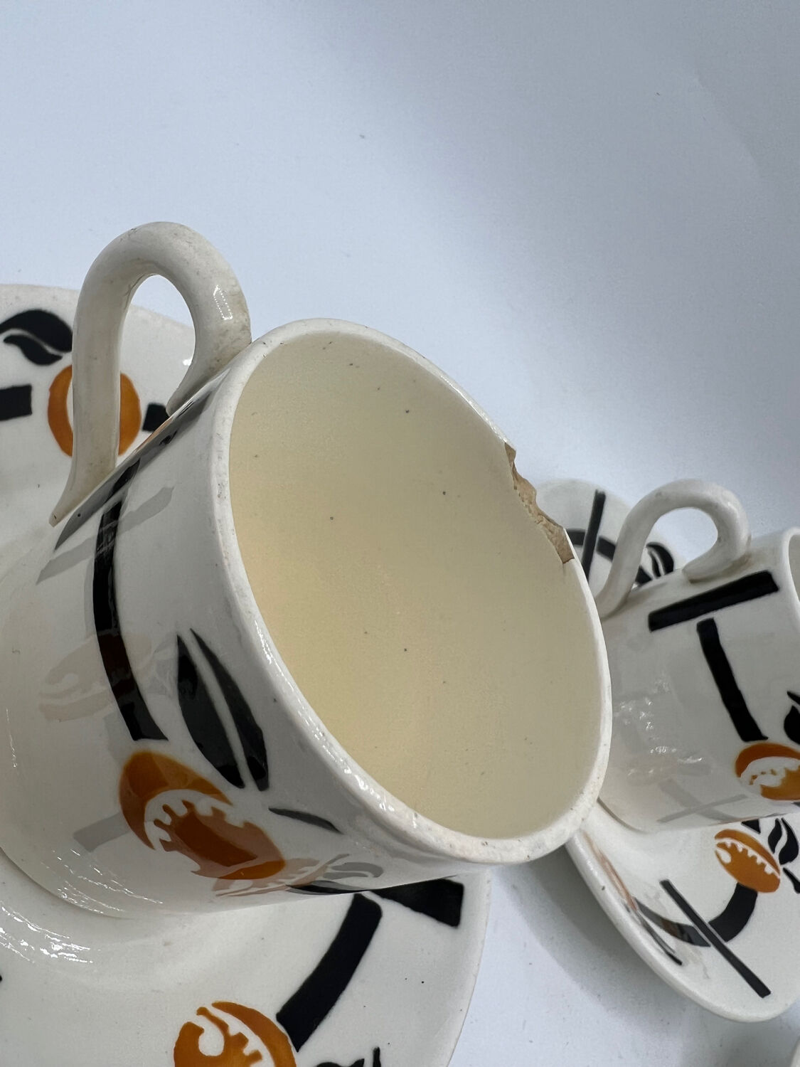 Set of 4 badonviller cups