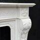Napoleon III fireplace in statuary white marble, circa 1880.
