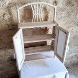 1970 rattan medicine cabinet