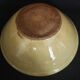 Glazed terracotta bowl dish with 20th century bird decoration