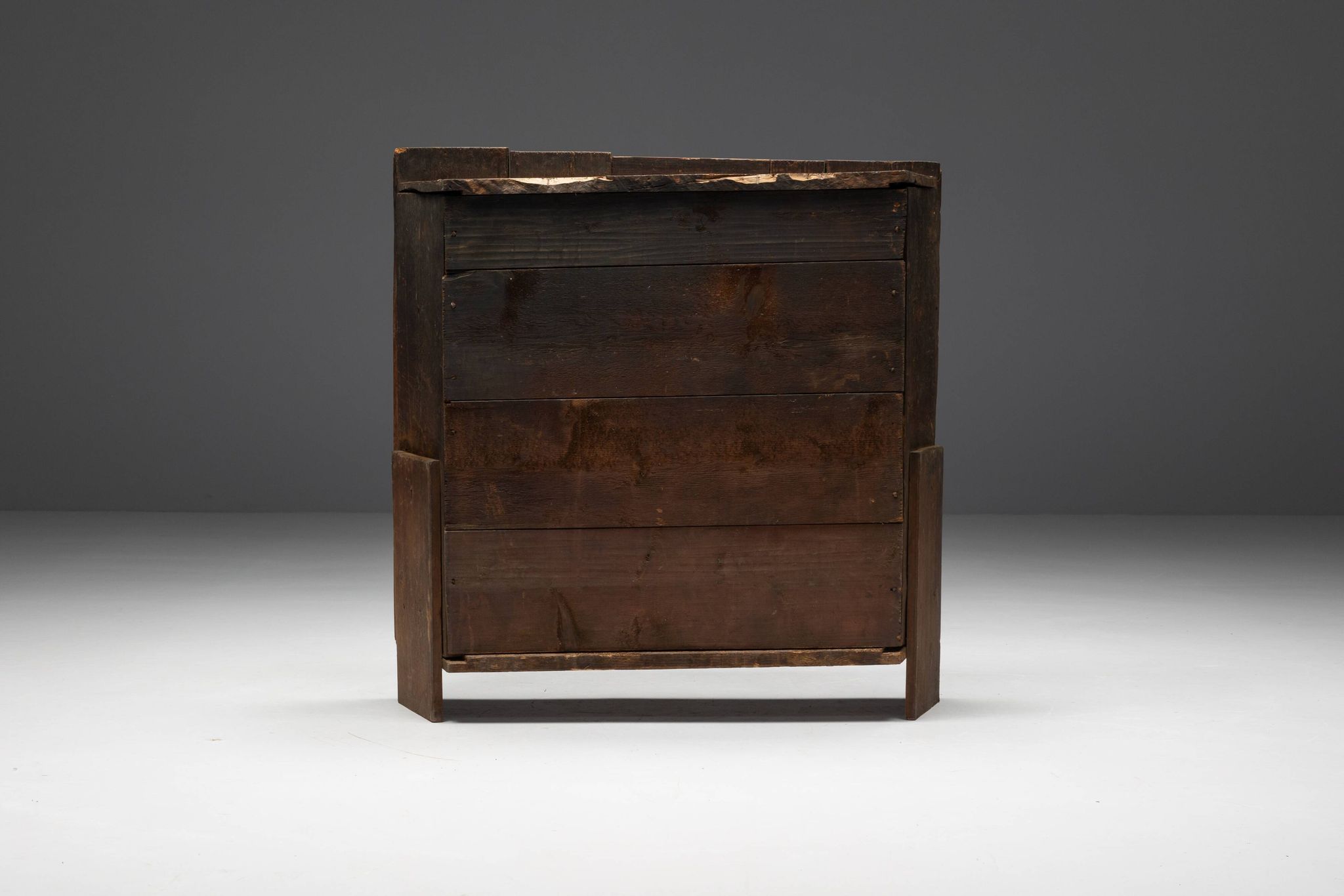 Art Populaire Alpine Cupboard, France, 19th Century